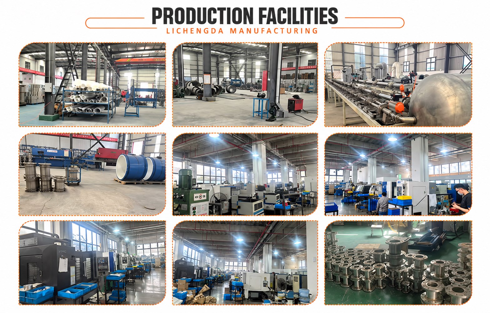 LICHENGDA production facilities, workshop equipment and industrial manufacturing areas