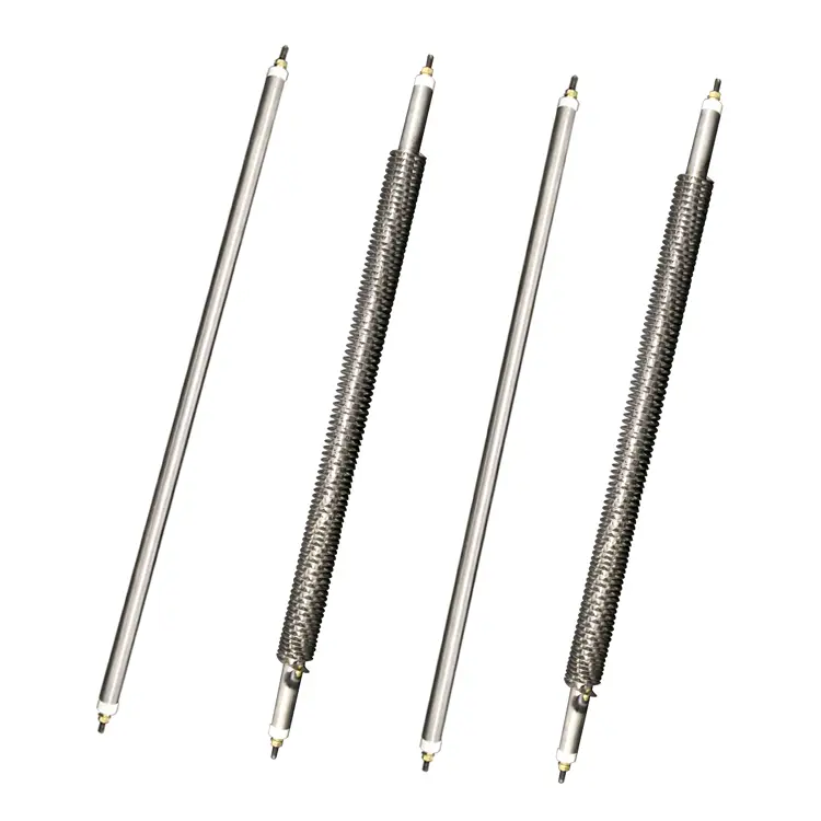 Finned Heater — 220 volt dc stainless steel industrial electric finned resistance air oven straight tubular heating elements 2