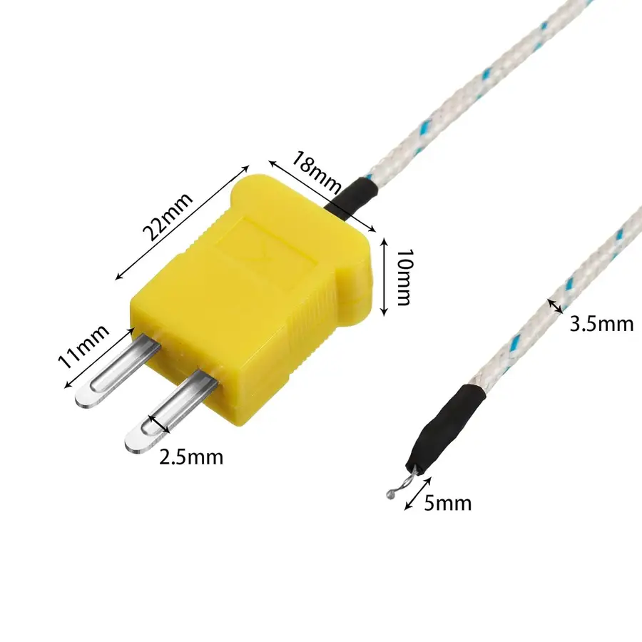 Type K Thermocouple Exposed — fast response ball shaped bead Dew point solder joint type k exposed thermocouple 5