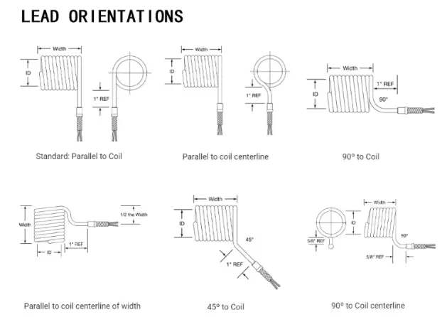 Custom Heating Element Coil — 220v industrial stainless steel air resistance spring electrical hot runner heater coil with thermocouple 6