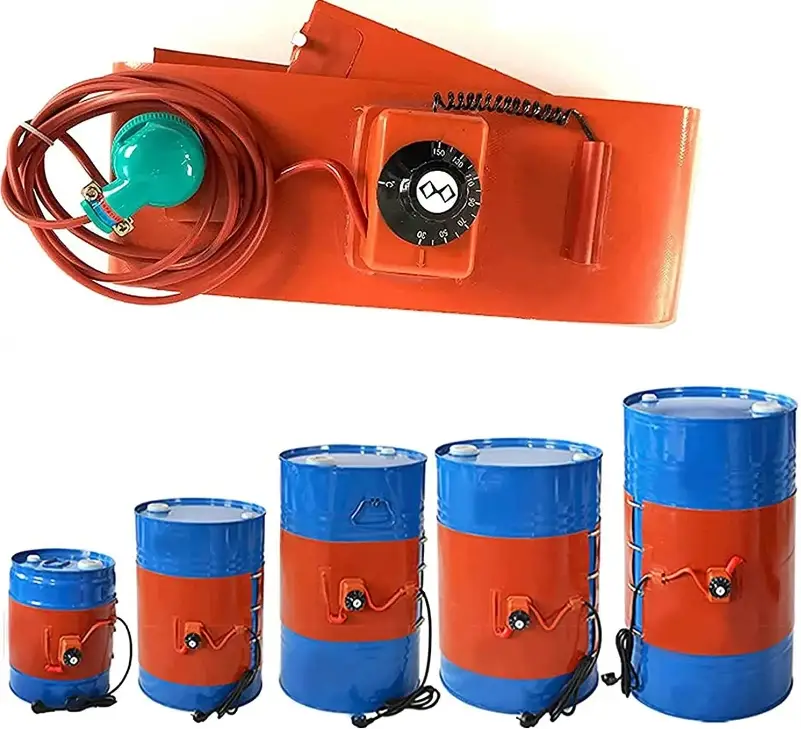 2000w Silicone Heater — industrial 220v 3000w flexible 55 gallon 200 liter oil drum heater band silicone belt heater 2