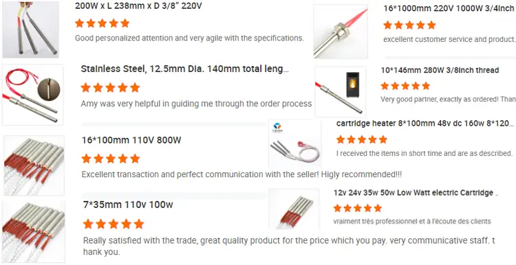 Heater Element — 12v 220v 200w high density high temperature electric heating element cartridge heater 8