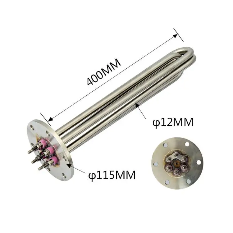 Flanged Immersion Tubular Heater — immersion electric coil heater element (2) 5