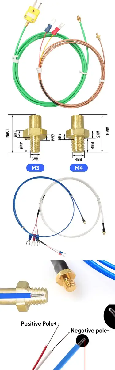 PT100 Sensor M6 3-Wire — screw thermocouple 14 5