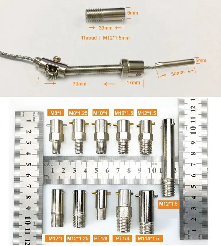 j type Temperature Sensor thermocouple bayonet — product detail 3