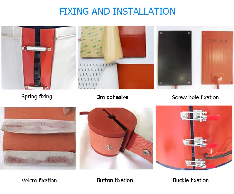 Battery Heating Pad — custom 30w electric silicone rubber flexible heating pad 12 volt heating element with thermostat 16