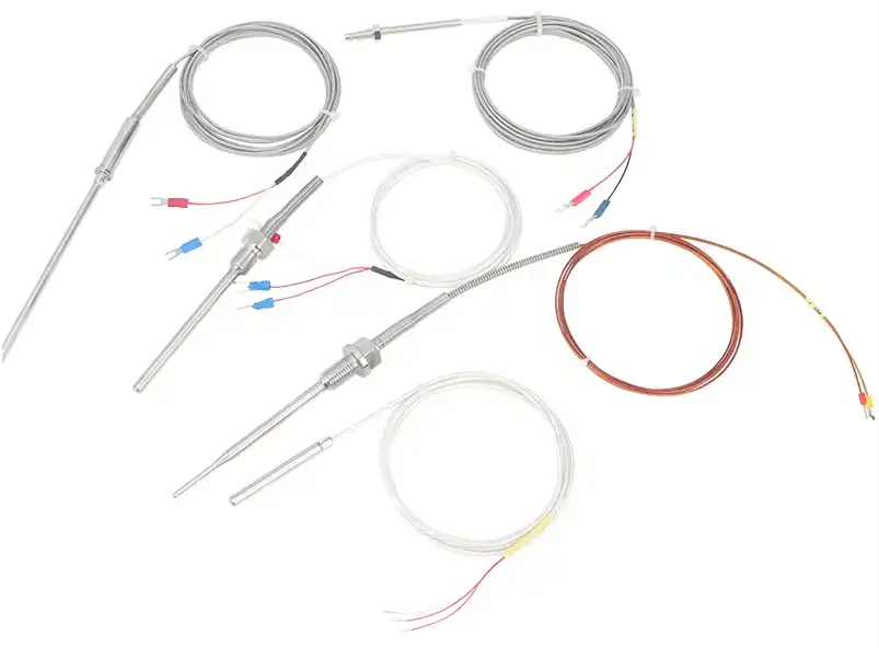 Type K Thermocouples — oem stainless steel probe mineral insulated thermocouple k type threaded temperature sensor 2