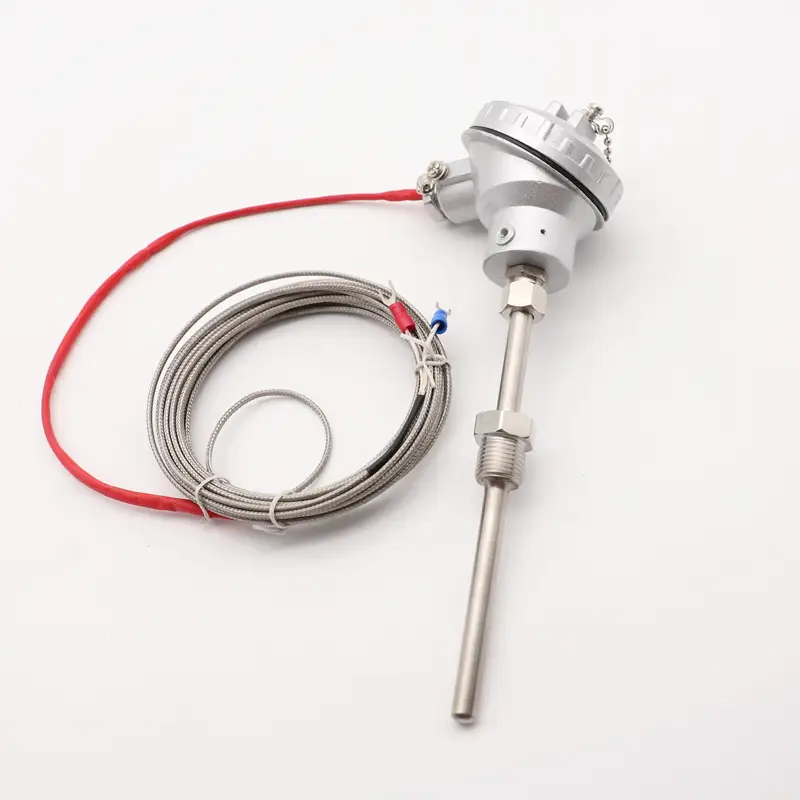 Thermometer Pt100 — Industrial Temperature Sensor Resistance Pt100 Thermocouple Double element 7