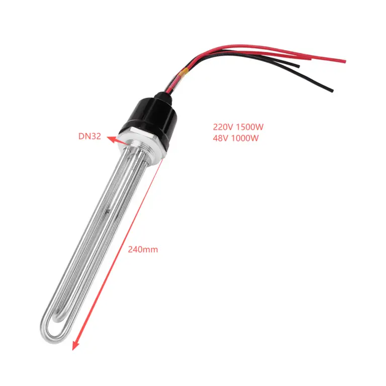 Immersion Heater With Thermostat — dc heater 48v 2