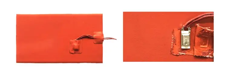 Battery Heating Pad — custom 30w electric silicone rubber flexible heating pad 12 volt heating element with thermostat 14