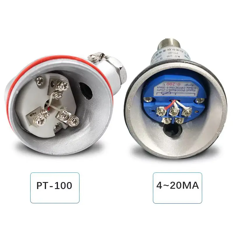Thermometer Pt100 — Industrial Temperature Sensor Resistance Pt100 Thermocouple Double element 4