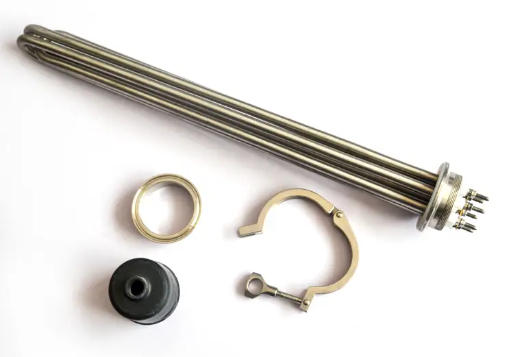 Brewing Heating Element — 3kw 4.5KW 6KW 9KW 220v 380v electric resistance tubular water Tri clamp immersion Heating Element for brewing 5