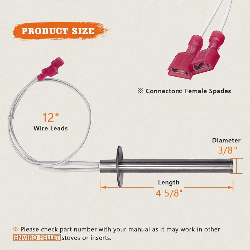 Pellet Igniter for Enviro Vista Flame — Pellet Stove Igniter 3 2