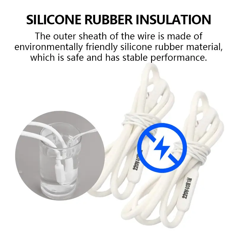 Flexible Silicon Heating Cable — silicon heating cable 5 1