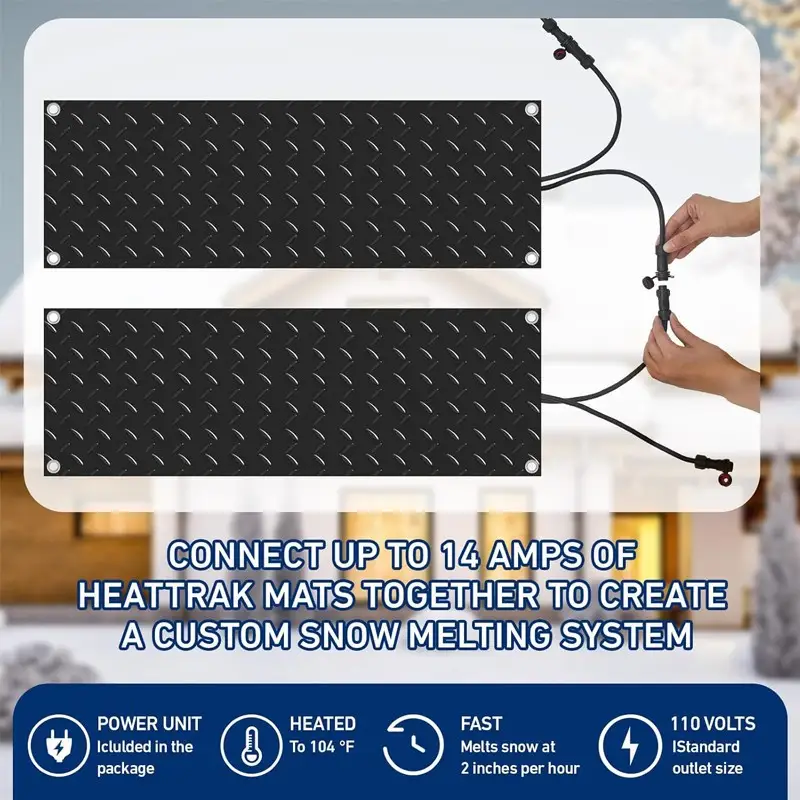 Heated Driveway Mat — heated snow melting mats 6 9
