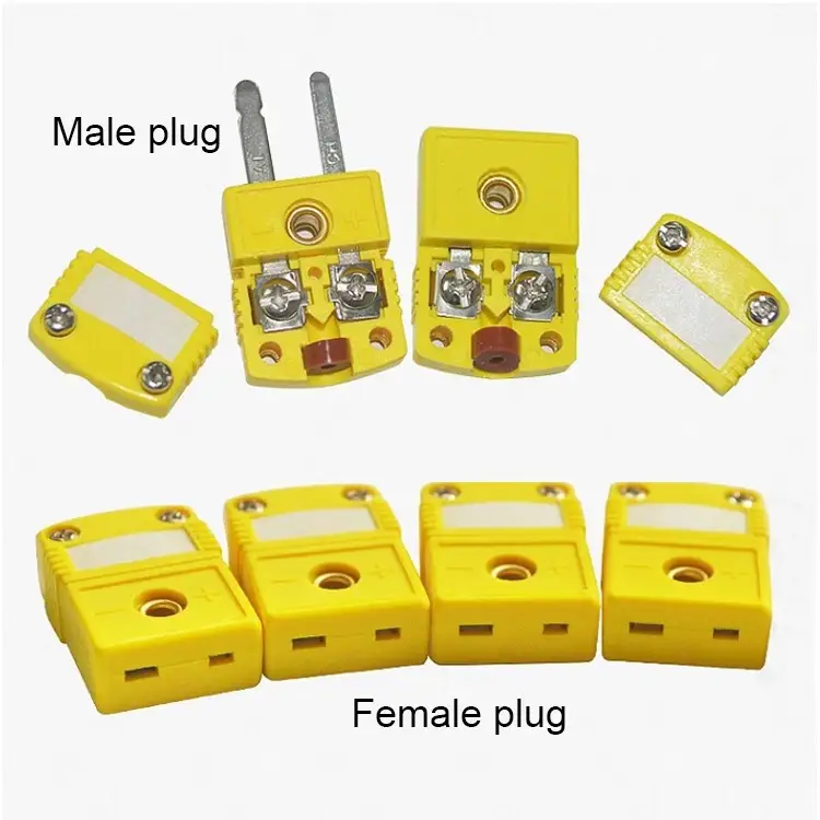 Thermocouple K-type Connector High Temperature — plug socket 1 1