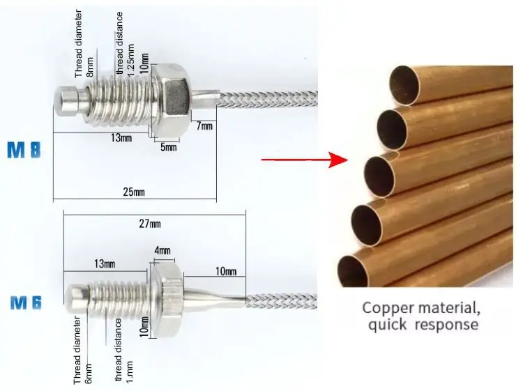 Rtd Pt100 Temperature Sensor — product detail 2