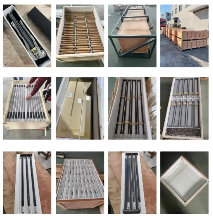 Heating Element Sic — cheap price industrial electric 1600c single double spiral sic rod silicone carbide heating element for Muffle Furnace 8
