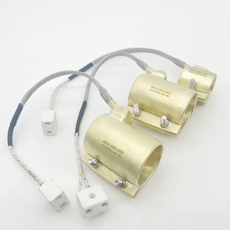 Injected Mould Heating Element Extruder Nozzle Brass Band Heater — Custom Made 220v 350w Plastic Extruder Industrial Electric Brass Nozzle Band Heater Copper Heating 2