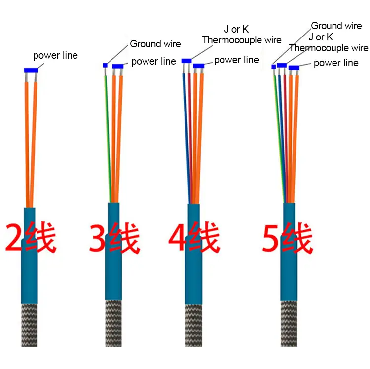 Custom Heating Element Coil — 220v industrial stainless steel air resistance spring electrical hot runner heater coil with thermocouple 4