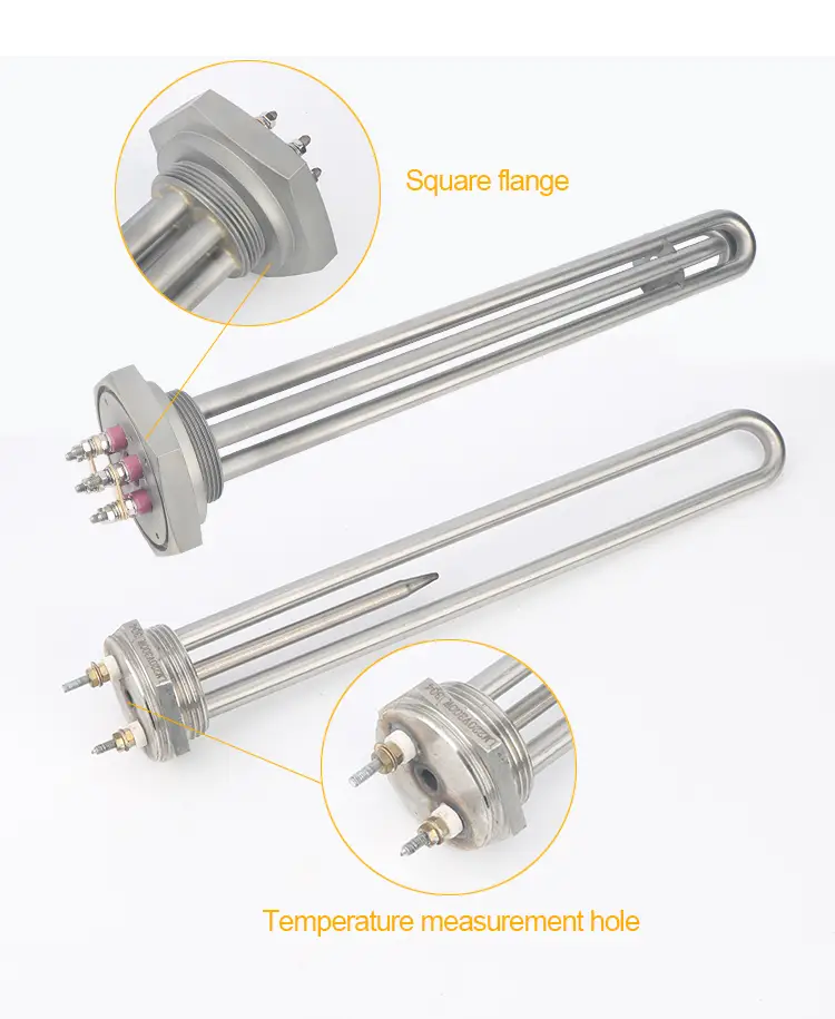 Heating Water Rod — 3kw/6kw/9kw/12kw/15kw Electric Industrial tubular immersion water heater for Liquid heating element 5