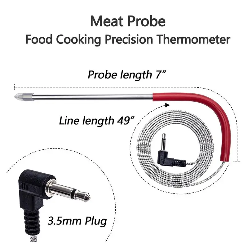 Steel Probe Thermometer For Pit Boss Pellet Grill — Thermometer 1 3