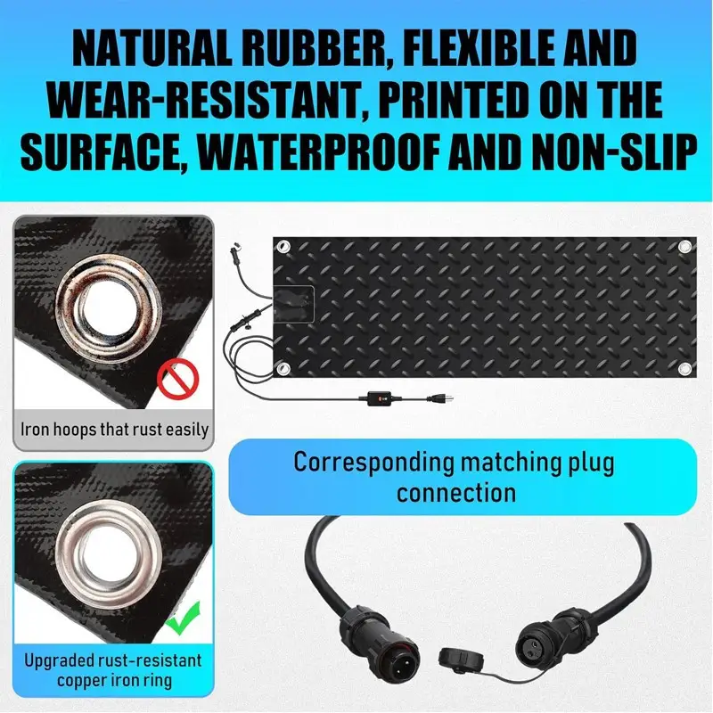 Heated Driveway Mat — heated snow melting mats 5 8