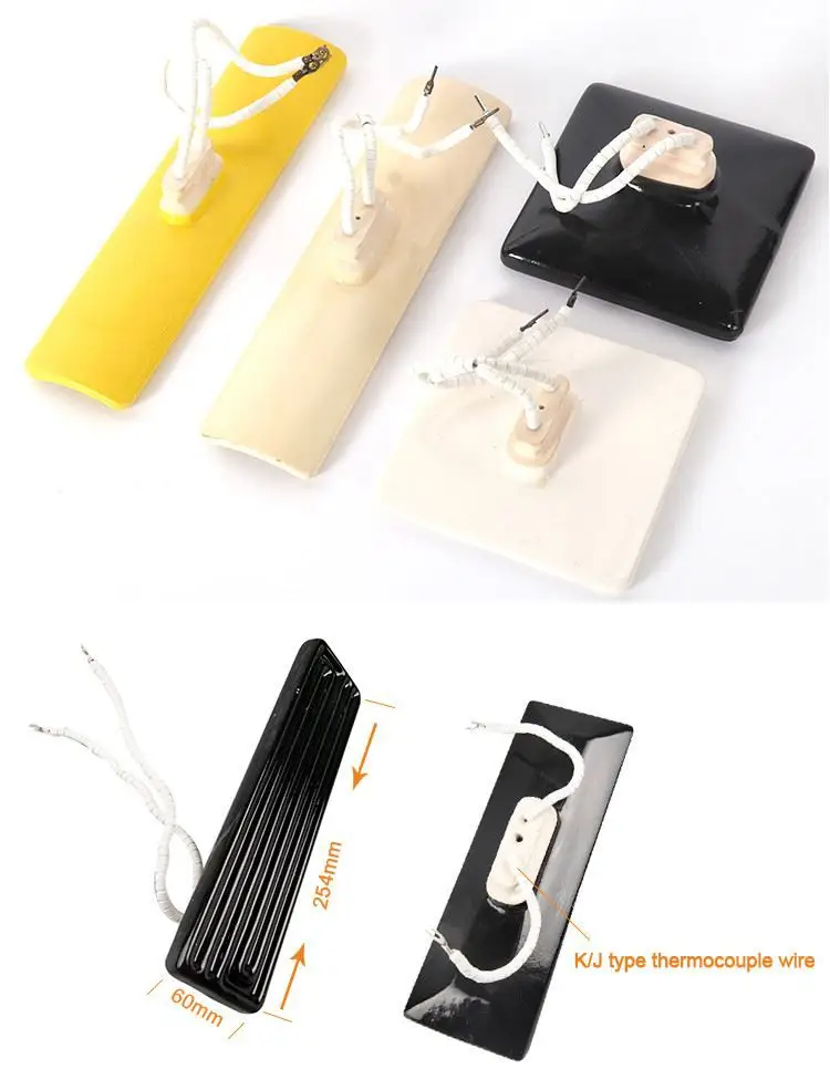 Ceramic Infrared Panel Heater with Thermocouple — product detail 2