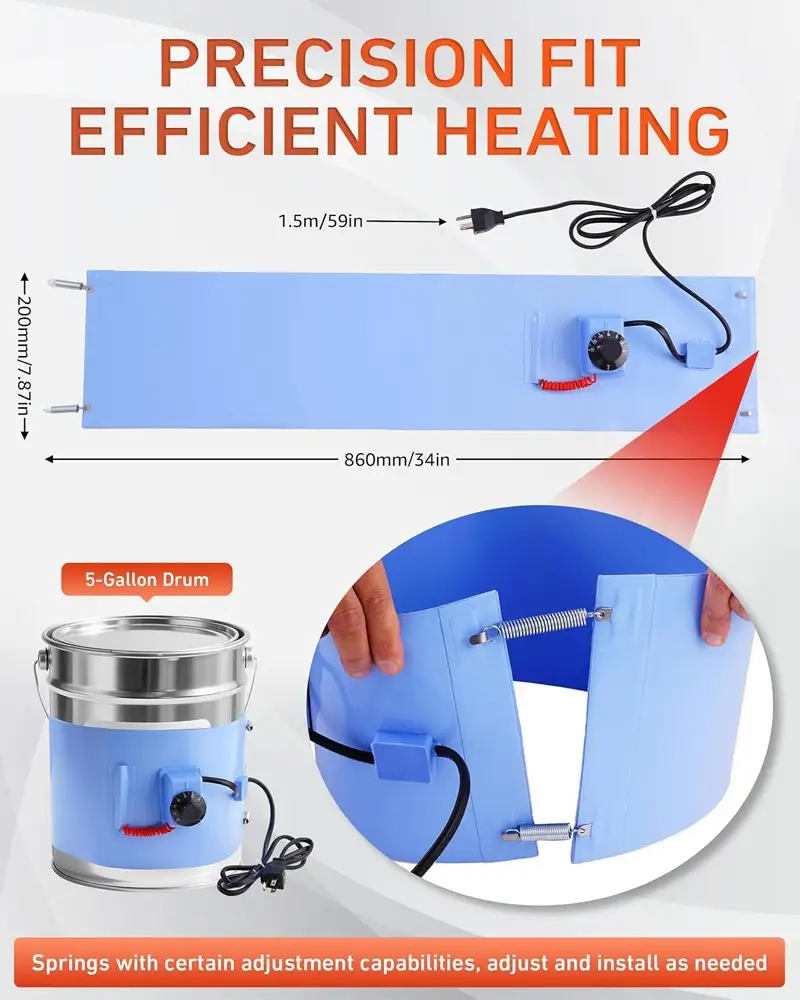 Flexible Pail Heater — Drum heater 6 5