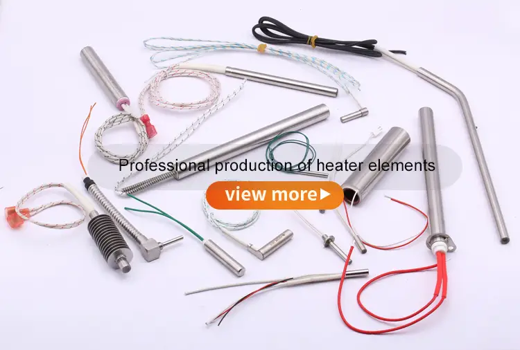 Cartridge Heater With Thermocouple — high quality 100w 110v 220v 230v Industrial electric pencil cartridge heater rod resistance with ground wire 1