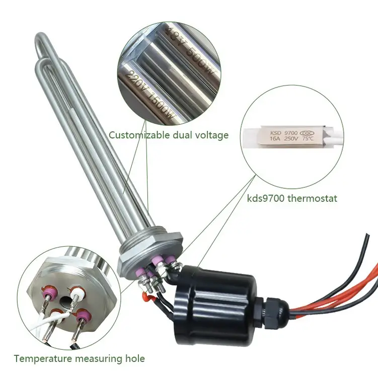 Heater Immersion — solar electric heating element 3