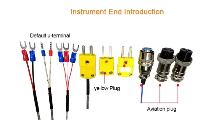 Cu100 Temperature Sensor — 3 wire industrial stainless steel probe thermocouple temperature rtd sensor PT100 4