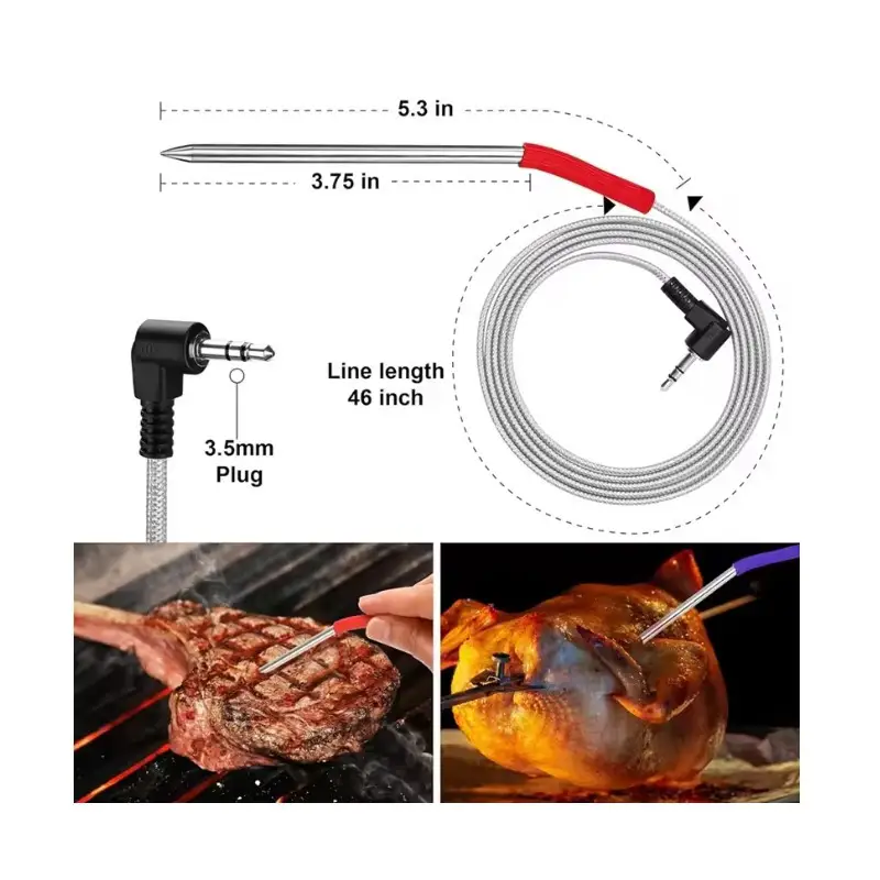 Steel Probe Thermometer For Pit Boss Pellet Grill — Thermometer 3 4