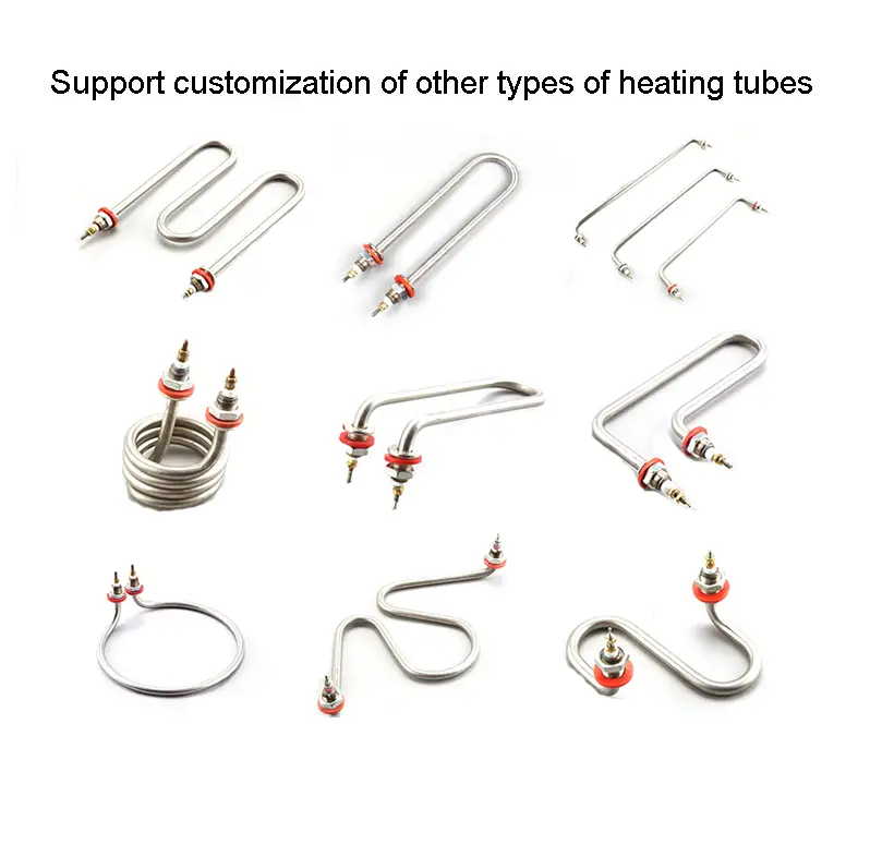 Heating Element 1400w 230v — 220v 1kw 1.5kw 2kw 3kw 4kw industrial Stainless steel single U type electric tubular air heaters for rice steamer 10