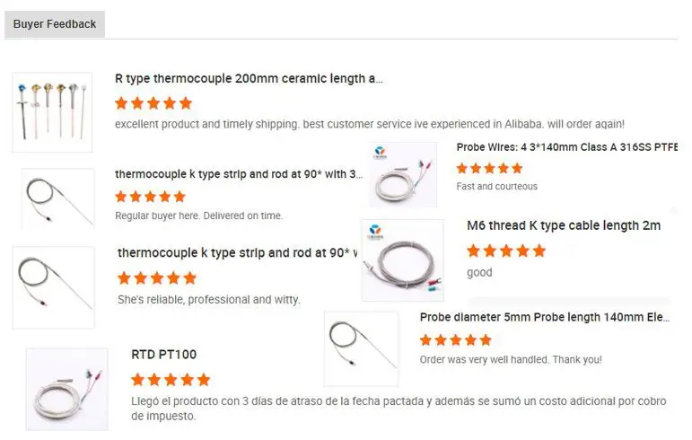 j type Temperature Sensor thermocouple bayonet — product detail 4