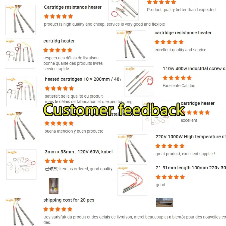 Cartridge Heater With Thermocouple — high quality 100w 110v 220v 230v Industrial electric pencil cartridge heater rod resistance with ground wire 9