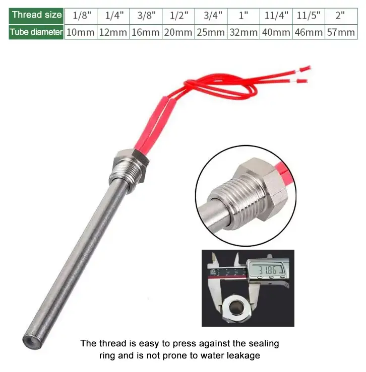 12v Dc Water Heater Heating Element — product detail 5