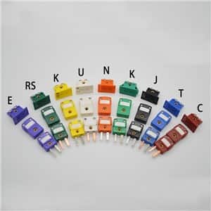 Industrial Male Female J T E N S K Thermocouple Socket Connectors Plugs