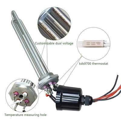 Solar Electric Heating Element